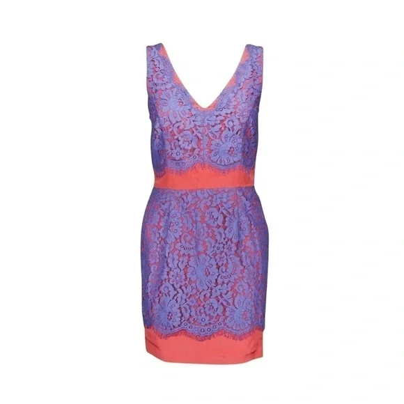 Madison Marcus | Lace | Color-block | Dress | Size: S - Picture 1 of 14